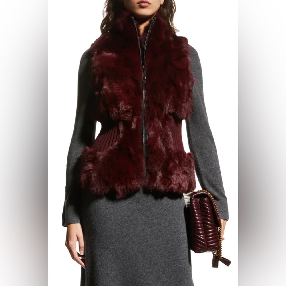 ✨ BELLE FARE ✨ Dyed Fox Fur Vest